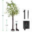 Arbre de Noël artificiel éclairé 48 pi Ireonna - support inclus