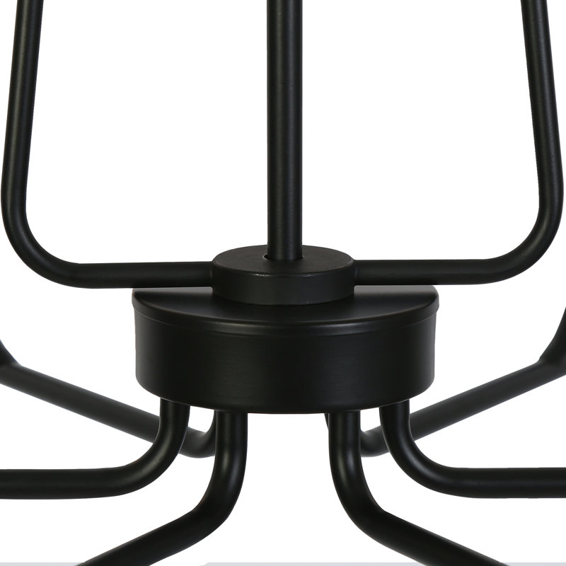 Grand lustre de salle à manger classique / traditionnel noir l 38,6 po Castille certifié ETL