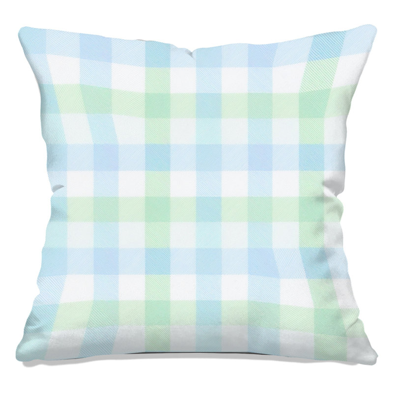 Coussins décoratifs double face à motif écossais pastel, Tissu écossais pastel 5