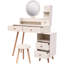 Meuble-lavabo moderne avec miroir et tabouret Modern