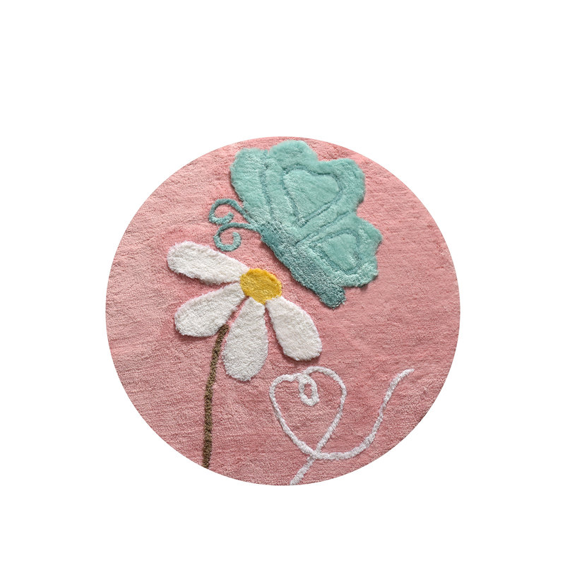 Round Corwin Shag 100cm X 100cm Area Rug