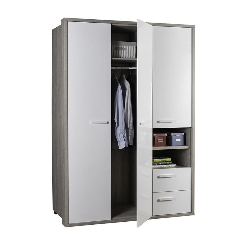 Mipiace 3 Door Manufactured Wood Wardrobe