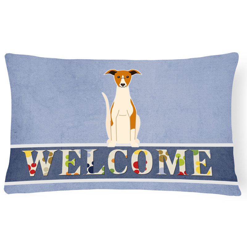 Coussin Whippet Welcome