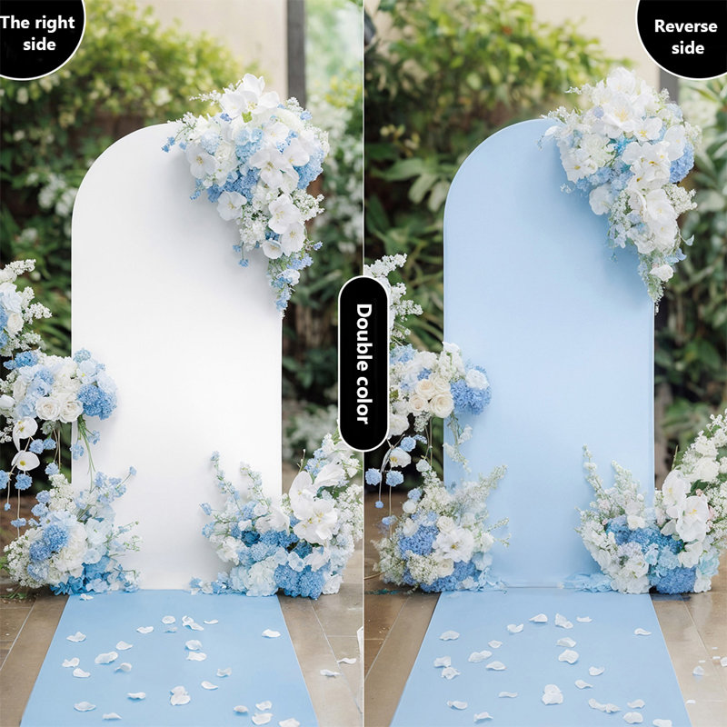 Celotto Fabric Garden Accents Accessories, White/Blue