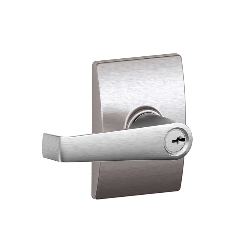 Elan Lever with Century Trim Keyed Entry Lock, Yes, Keyed Alike, Satin Chrome
