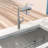 4 - Mode 360 Pull Down Kitchen Faucet With Brushed Nickel Finish, Splash Technology, Reliable Ceramic Cartridge, Complete Accessories For Installation, Modern Decor Rotating In Spray Options,-253319086