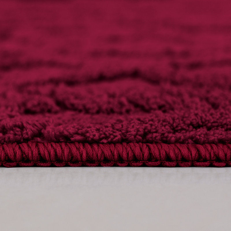 Dailah Non-Slip Bath Rug, Burgundy
