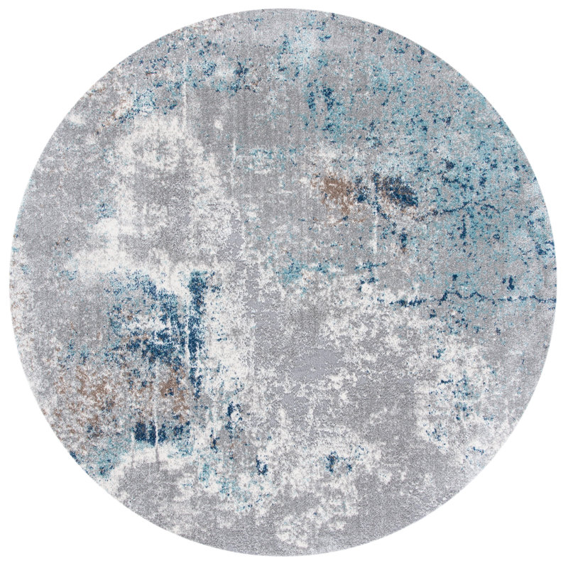 Aston Performance Abstract Rug, Round 6'7"