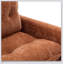  Fauteuil demi-tonneau pivotant - Mid-Century moderne, rembourré épais, base en métal solide, canapé simple confortable pour le salon et la chambre à coucher-654992736