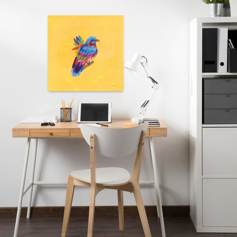 Oiseaux de paradis, art tropical, H 18 po x l 18 po
