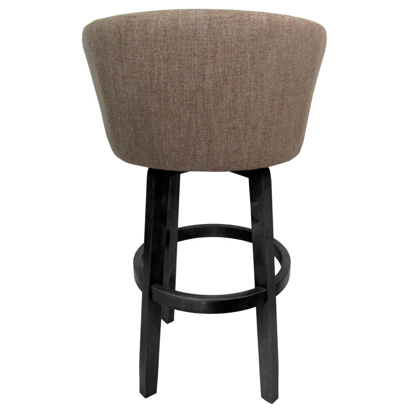 Tabouret pivotant Chetan, Tabouret de comptoir (siège d'une hauteur de 26 p, Beige