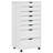 vidaXL MOSS 8-Drawer Chest with Wheels, Solid Pinewood-91217209