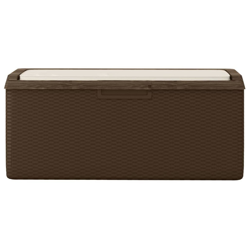 92.5 Gallons Polypropylene Deck Box, Brown