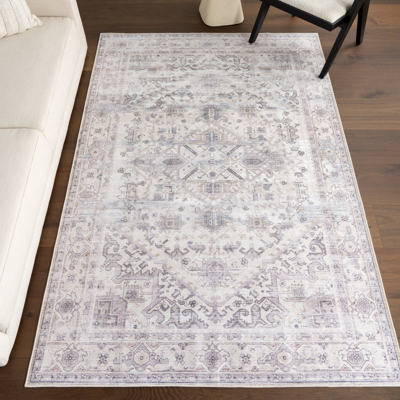 Tapis lavable à la machine Kaleen Medallion, Rectangle 8 pi x 10 pi