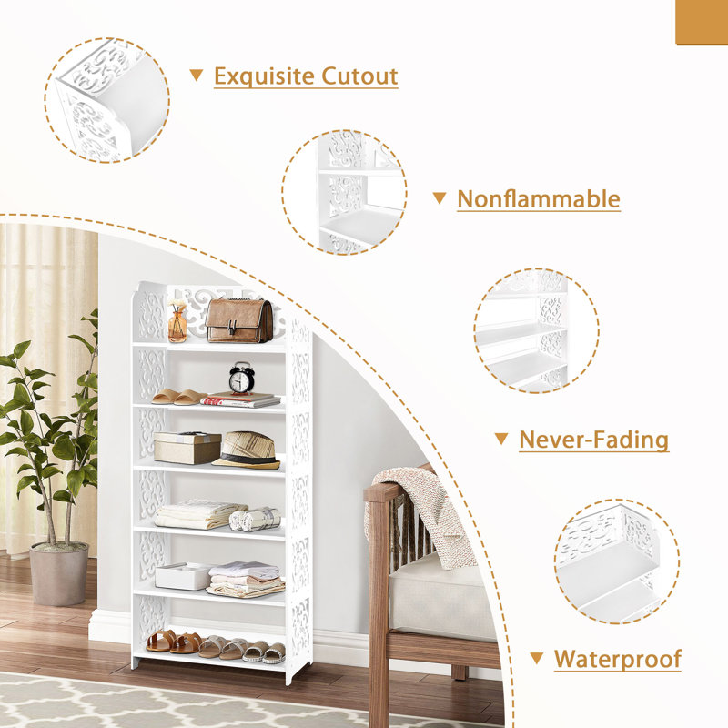 12 Pair Stackable Shoe Rack