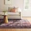 Lotte Oriental Machine Washable Flatweave Area Rug in Navy Blue/Brick Red-1084075944