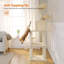 Tour d'arbre à chat à plusieurs niveaux avec perchoir supérieur, appartement pour chat, grattoir, plateforme de saut et jouets suspendus-1348360178