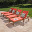 Chaise longue inclinable avec coussin Bevelyn-529257401