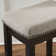 Claridge Counter & Bar Solid Wood Backless Stool with Upholstered Seat