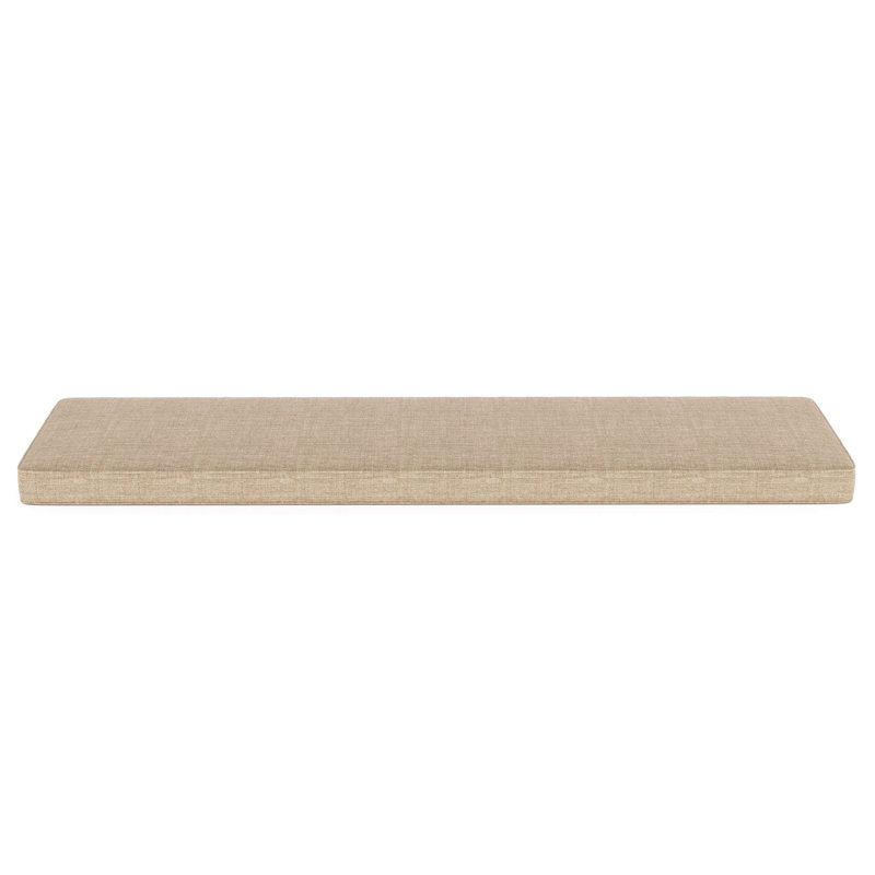 Indoor/Outdoor Sunbrella® Seat Cushion, 44" W x 18" D, Cast Ash Sunbrella® Plainweave