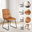 Ensemble de table et de chaises rondes pour 4 personnes, de style moderne, aspect bois, avec 4 chaises rembourrées avec piètement en traîneau. Économisez de l'espace idéal pour les petits espaces.-1280322216