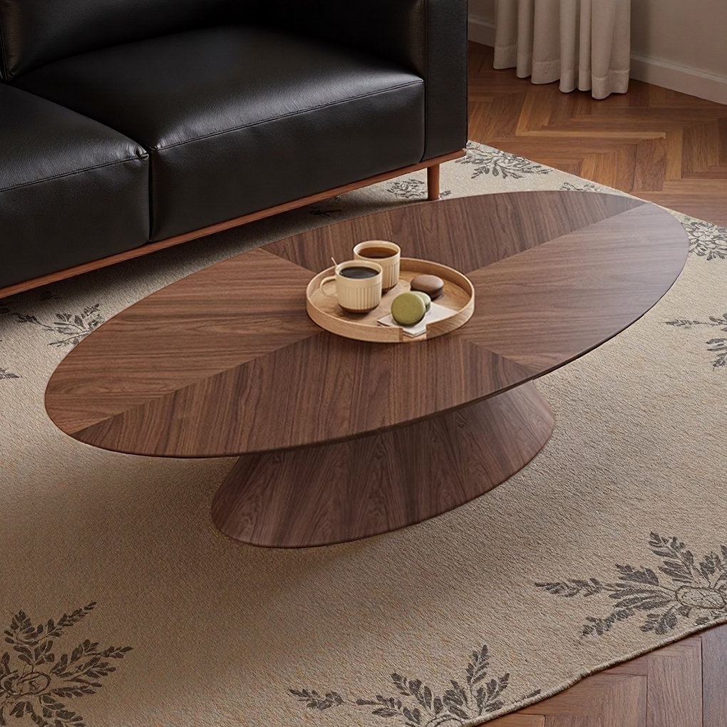 Orren Ellis Minimalist Coffee Table Modern Simple Vintage Style Compact ...