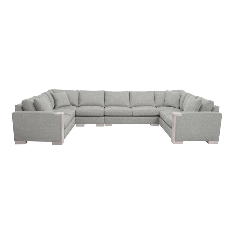 Abingdon By Michael Weiss Upholstered Sectional Symmetrical, Bennett Carolina, Dove Gray