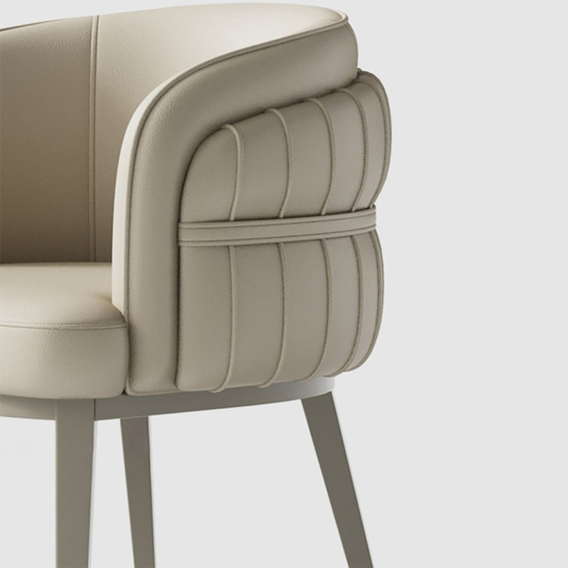 Chaise avec accoudoirs à dossier solide Griege (ensemble de 2)