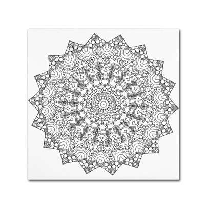 « stars mandala », impression sur toile tendue