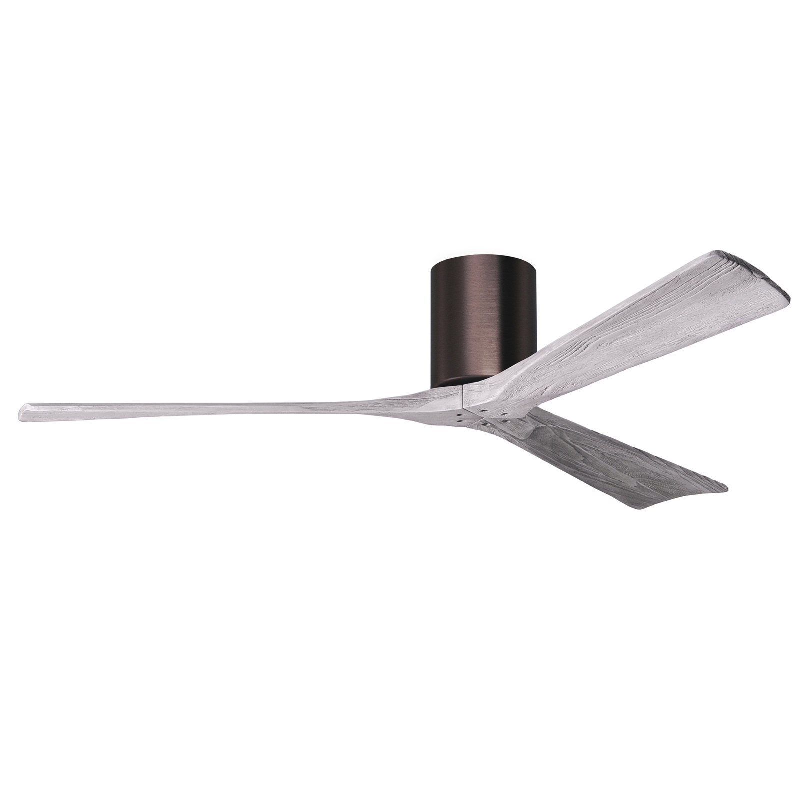 Olivier 3 Blade Ceiling Fan, Brushed Bronze, Barn Wood Tone, 60"