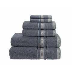 HEIDI & OAK 6-PIECE 100% RINGSPUN COTTON TOWEL SET