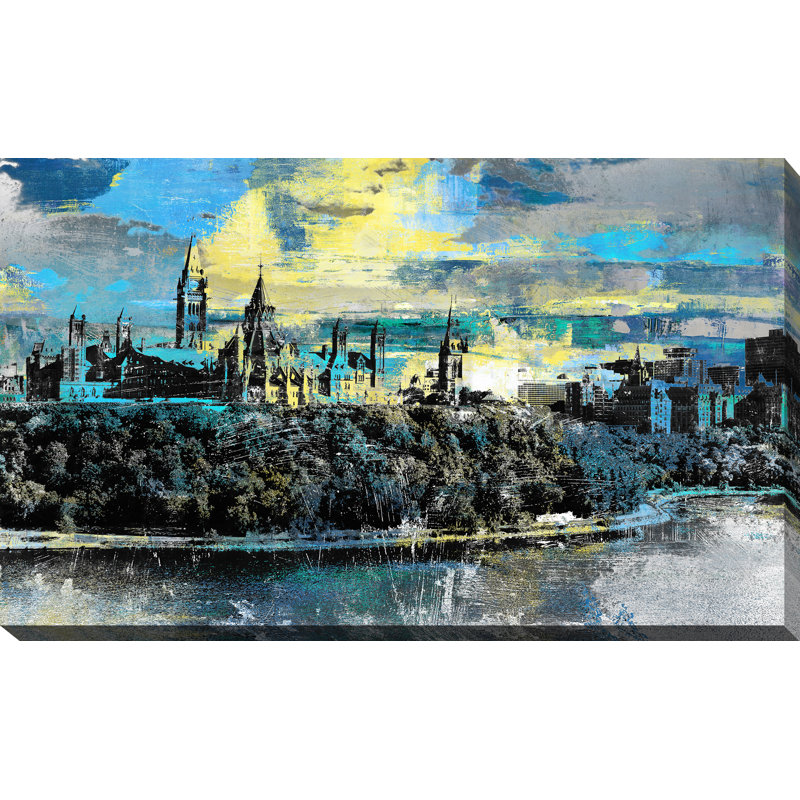 " Parliament Hill, Ottawa III ", 28" H x 48" W x 1" D