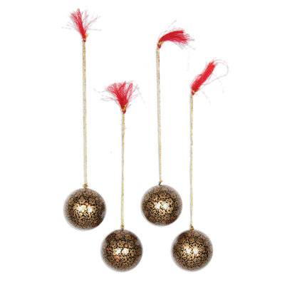 3'' Handmade Paper Ball Ornament