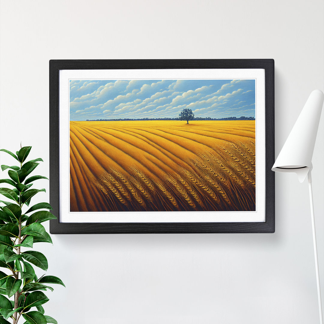 Magical Wheat Field - Framed Print