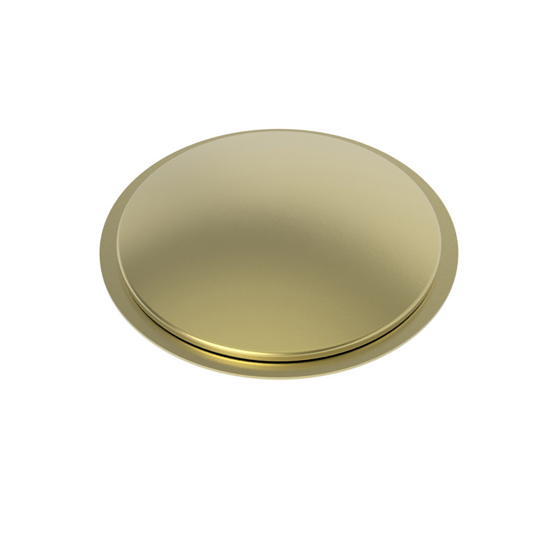 East Linear Faucet Hole Cover, Satin Brass (PVD)