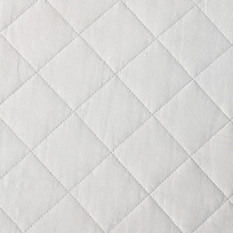 Courtepointe 1 pièce Diamond Linen, Courtepointe Fulll / Queen, Blanc rétro