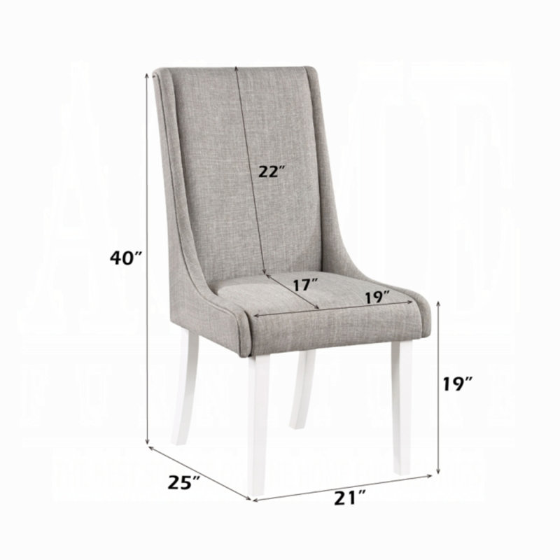 Olias Linen Upholstered Dining Chair