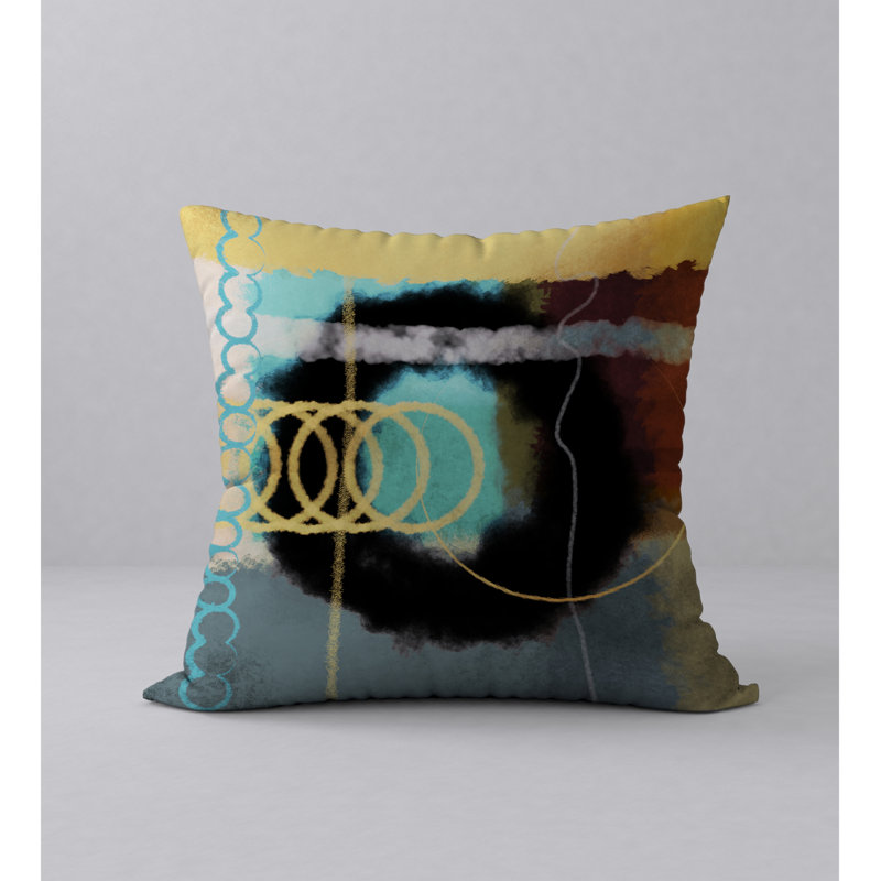 Housse de coussin décorative carrée à losanges luxueux, 18 po x 18 po