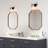 2-Light Dimmable Modern Black/Brass Armed Sconce-1826779073