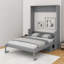 Grand lit escamotable avec bureau, DEL et USB-1270658798