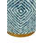 Round Accent Stool with Capiz Inlay and Metallic Base – Versatile Home Decor Piece