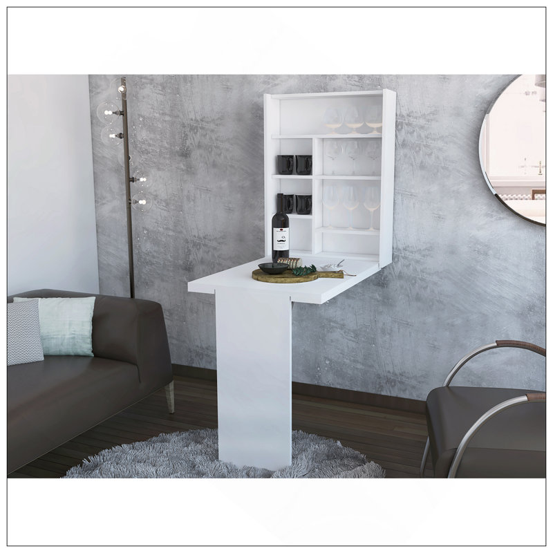 Dalton Foldable Table With Base And Shelves