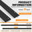BaseNoir 96 Sq.ft Snap‑On T‑Bar Black Ceiling Grid Cover Kit