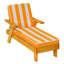 Chaise longue inclinable avec coussins Hunnicutt