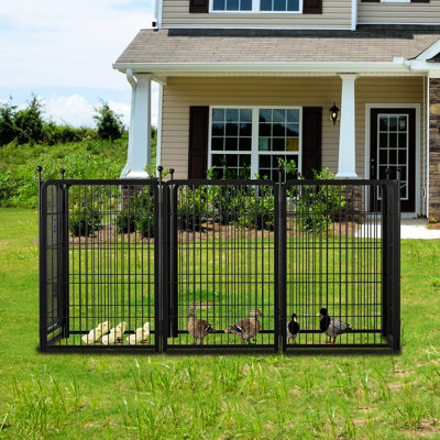 Niche pour chien de taille moyenne, imperméable, plancher surélevé, abri de jardin moyen en bois, utilisation pratique