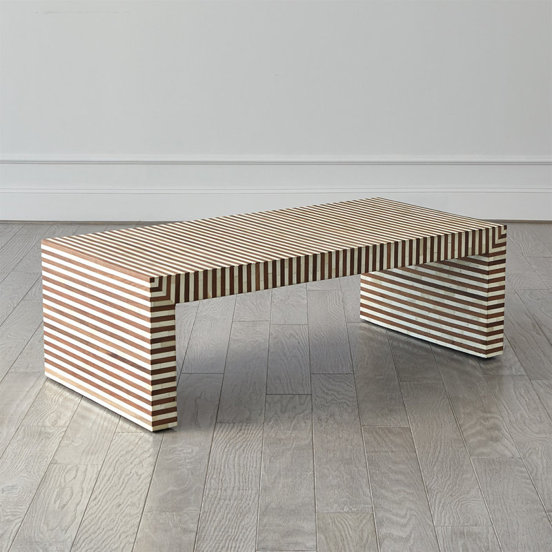 Table basse Sienna - Noyer / os