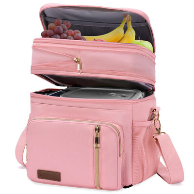 Sac à lunch isotherme à deux niveaux 15L pour hommes et femmes, glacière souple et étanche pour le travail, le camping, la plage, le pique-nique et les voyages