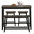 Castillo 4 - Person Solid Wood Top Four Leg Dining Set-1146582157