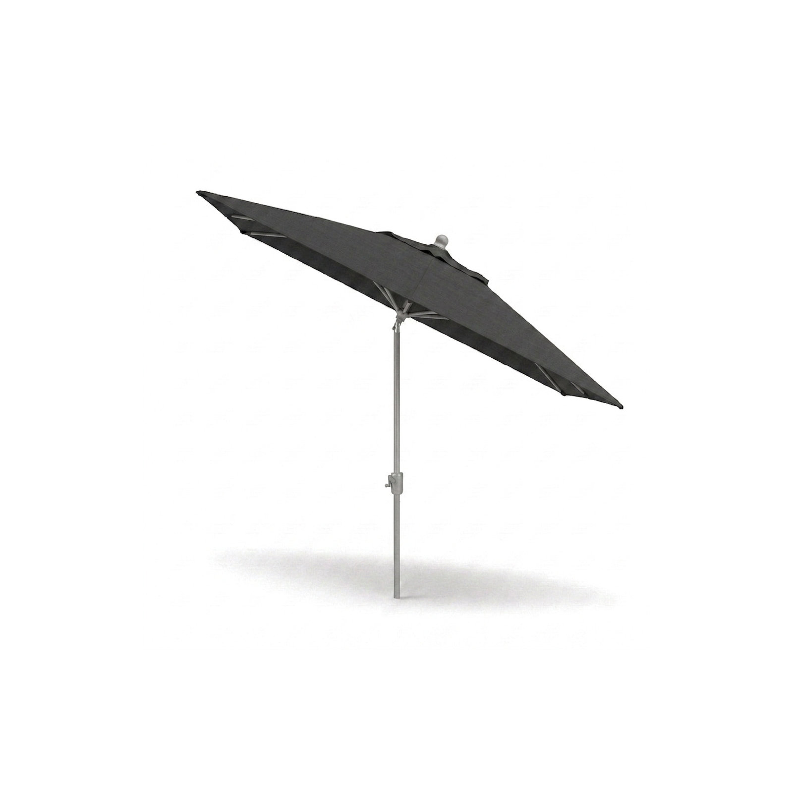 Olivier 116.7'' Outdoor Umbrella, Starring Gray, Canvas Black Sunbrella® Canvas