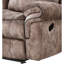Fauteuil inclinable de luxe en velours avec table rabattable et compartiment caché deux tons - table, 3 sièges, coussins rembourrés, structure solide, capitonnage fin, coussin-786786636